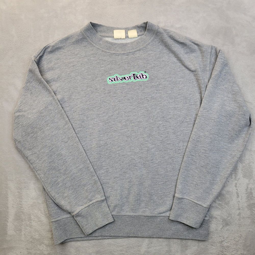 Silvertab Sweatshirt Mens Medium Vintage Levis Sweater Pullover Y2K Logo Adult M